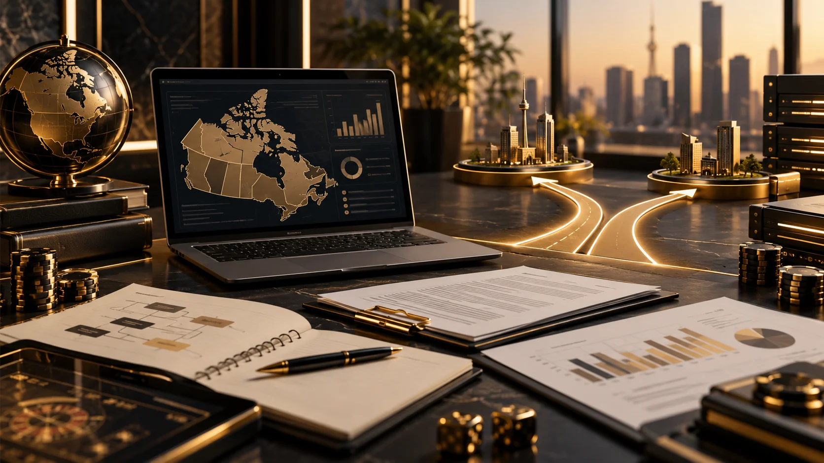 Canadian market entry planning before an application for gaming licence.