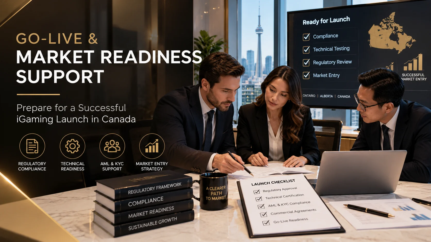 Go-Live and Market Readiness Support for iGaming operators preparing to enter Canada’s regulated market.